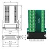 ATMLCOER DB44 Connector,Male D-SUB Header to 44-pin Port Terminal Adapter