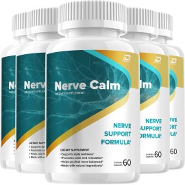 Nerve Calm (5 Pack) Nerve Calm Capsules – NerveCalm All Natural Glycogen Support