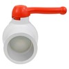 Midline Valve 482T300 PVC Ball Valve Red T-Handle Water Shut-Off