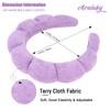 Araluky Women Spa Headband, Purp1e - Soft & Comfy Spongy