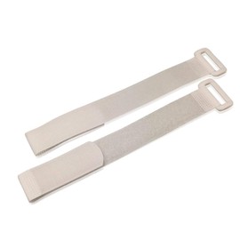 Alfatex® by Velcro® Brand White strap Cable Ties with plastick buckle, 2 pieces in pack (25mmx250mm)