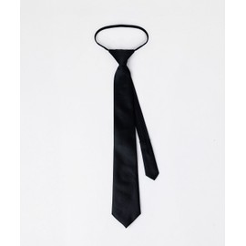Nuart Studio Nouatt Studio Silk Touch Solid Standard Fit Automatic Tie_Black