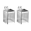 HAMILO Stainless Steel Chopstick Stand Hanging Hooks Drainer Storage Cutlery