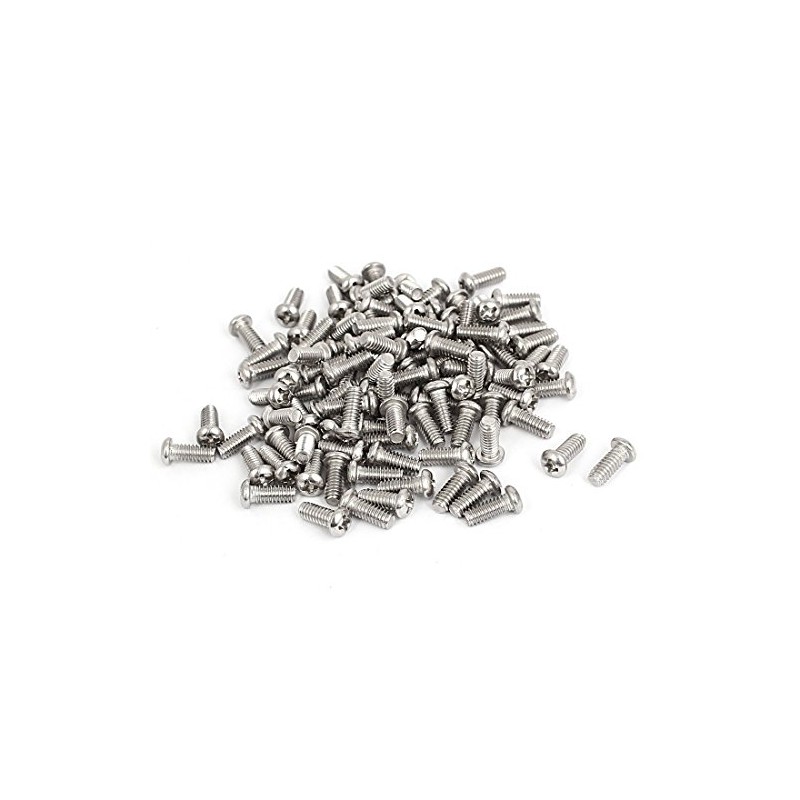 Eurorack Module Screws - 100 Screws (3mm x 7mm, Black)