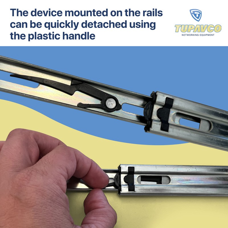 Rackmount Sliding Rails - Kit for 2U-8U Chassis (Adjustable 26"