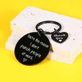 Funny Gift for Women Coworker Leaving Go Away Keychain Gift for Boss Christmas Stocking Stuffer Gift for Coworker Friend Office Thank You Appreciation Gift for Boss,Work Bestie Gift Retirement Gifts