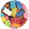 Rainbow Gummy Bears Sugared, 1.3 Pound Resealable Bag, Rainbow Candy,
