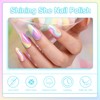 Shining She Semi-Permanent Nail Polishes Pastel, 6 Colors Pink Lilac