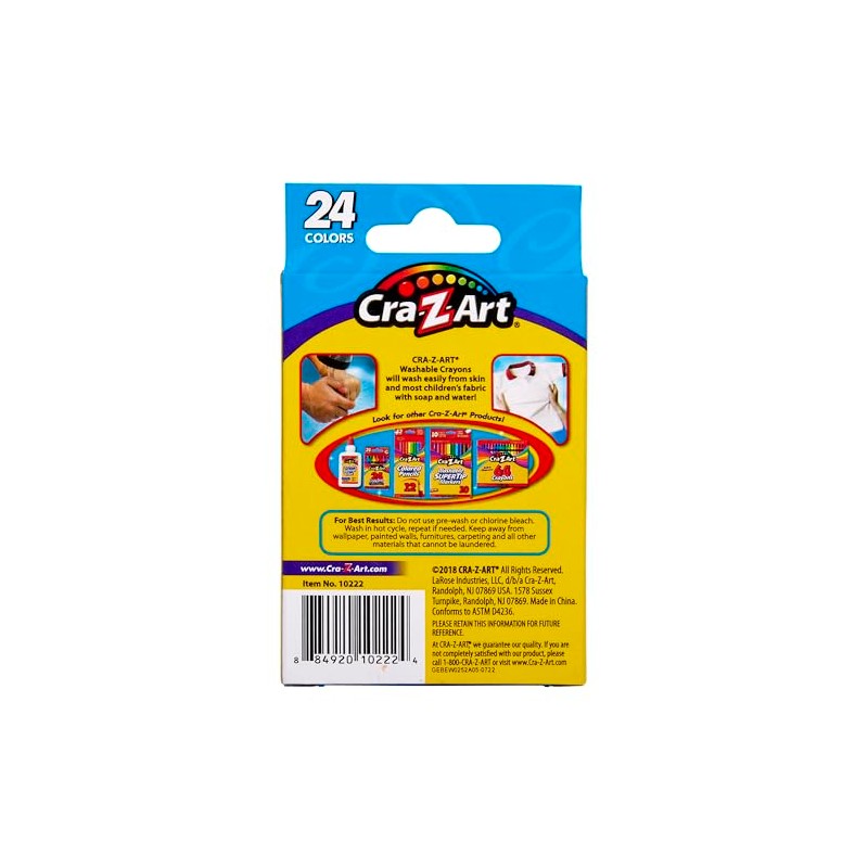 Cra-Z-Art lavables Crayons, 24 unidades (10222 –)