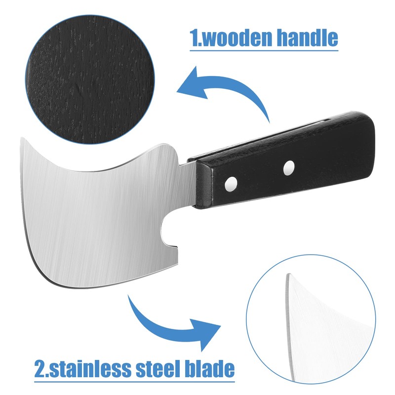 Hanaive 2 Pack Rocker Knives for Disabled Sharp Steak Knives