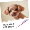 Beavorty Durable Pet Comb Ergonomic Rounded Ends Grooming Tool for