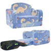 Thick Comfy Toddler Chair and Couch for Kids,2-in-1 Soft Plush
