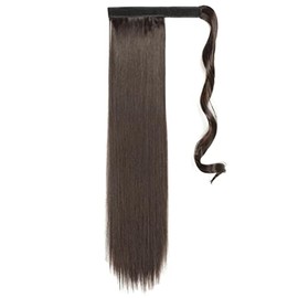 CEXIN Women's Wig, Ponytail, Magic Ponytail, One Touch Extension, Straight Long, Partial Wig, Harajuku Style, Heat Resistant, Extensions 4