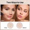 FV Powder Makeup Setting Powder, Fixing Powder with Puff, Translucent