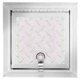 RecPro RV Square Baggage Door | Diamond Surface Plate | Aluminum Construction | One Keyed Lock | Made in The USA | for RVs, Campers, Trailers, and More (8")