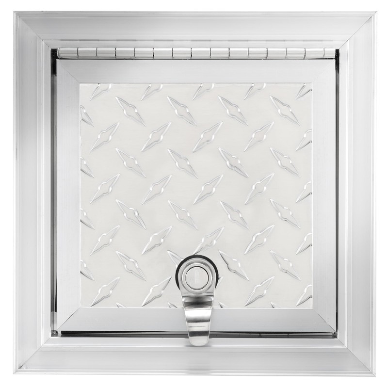 RecPro RV Square Baggage Door | Diamond Surface Plate |