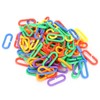 Hztyyier Pack of 100 Plastic Chain Bird Toy Plastic Links