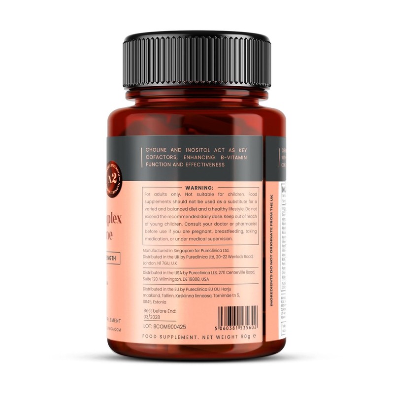 Extra Strength B Complex with Inositol & Choline x 180
