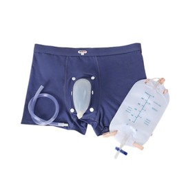 Reusable Urinary Receiver for Men Elderly Urine Collector Kit Panties Fixed Urine Catheter Urinary Bag for Urine Incontinence (L)