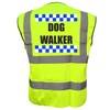 Sillitoe Dog Walker, Dog Walking Yellow Hi Vis Viz Safety