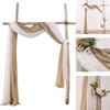MIULEE Luxury Window Scarf Sheer Voile Elegant Topper Long Valance