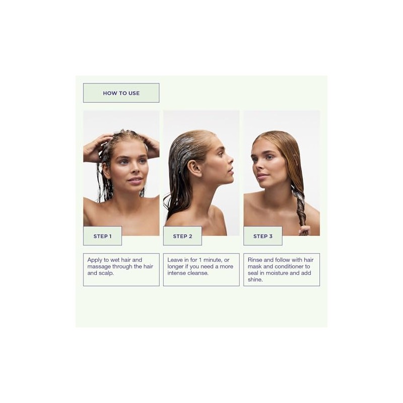 Maria Nila Purifying Cleanse, Deep Cleansing, Removes Build-up & Residue,