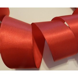 By the Yard Red Satin Wire Ribbon Holiday Christmas Valentine's Day Birthday