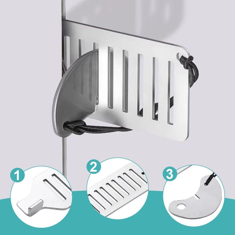 1 Piece Stainless Steel Lock-Opening Tool and 1 Piece Door