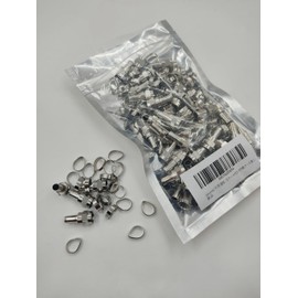[phalatina] Contact Plug for 5C Antenna, Coaxial Cable, Ring, Commercial Use, Professional Use (070 Pieces, No Case)