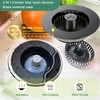 Sink Drain Strainer, 3 in 1 Kitchen Sink Drain Strainer,