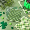 AnyDesign St. Patrick's Day Swedish Kitchen Dishcloth 6Pcs Green Shamrock