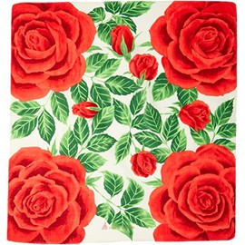 三陽商事 綿小風呂敷 バラ レッド AMB-02A