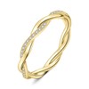 JewelryPalace Infinity Rope Twisted Cubic Zirconia Band Ring Women's Infinity