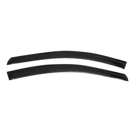 Out Side Mount Tape on Window Visors Compatible with 2006-2011 Honda Civic 2 Door Coupe, Smoke Tinted Acrylic Wind Deflectors Rain Guard 2PC by IKON MOTORSPORTS, 2007 2008 2009 2010