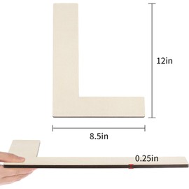 HGWOUY 12 Inch Unfinished Wooden Number 1, 1/4 Inch Thick Blank Wood Number for Wall Decor DIY Crafts Project Birthday Wedding Christmas Decorations (L)