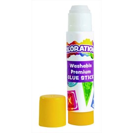 Colorations Premium Glue Sticks, Set of 200, Each Stick 0.17, Dries Clear, Acid Free Glue, Crafts, School Supplies, Classroom, Projects,Washable School Glue,Non Toxic Glue