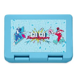 Spreadshirt Power Rangers Blue Ranger and Red Ranger Go Go Lunch Box, One Size, Sapphire Blue
