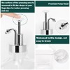 BathAce Coffee Syrup Dispenser for Coffee Bar, Clear Glass Syrup