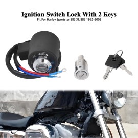 YHMTIVTU Ignition Switch Lock with Key Fit For Harley Sportster Deluxe XLH 883 1995-2022