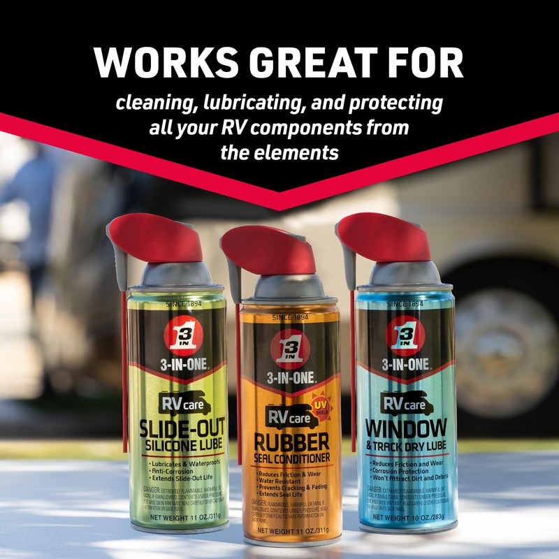 3-IN-ONE RV Care Trio Pack Includes Slide Out Lube 11