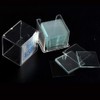Twdrer 100PCS Clear Transparent Blank Microscope Slides and 100PCS Square