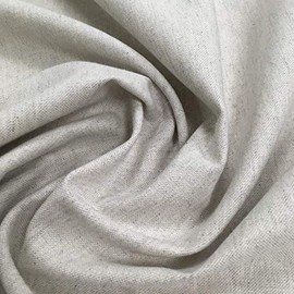 Kt KILOtela - Plain Half Panama Fabric - 100% Cotton - Size: 100 cm length x 280 cm width | Pearl grey ─ 1 metre