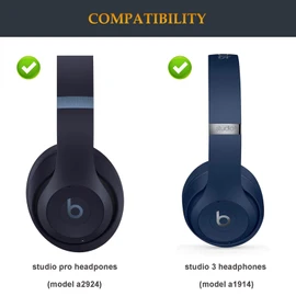 Beat Replacement Headband Studio Pro as Same as Stock Arch Band Parts Repair Kit Compatible with Beats by Dre Studio Pro/A2924 and Studio 3/A1914 Over-Ear Headphones (Navy)