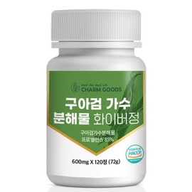 [Chamgoods] Guar gum hydrolyzate fiber 120 tablets, 1 box / [참굿즈] 구아검 가수분해물 화이버 120정 1통