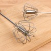 Multifunctional stainless steel stirring, spring mechanical semi-automatic whisk, milk frother,