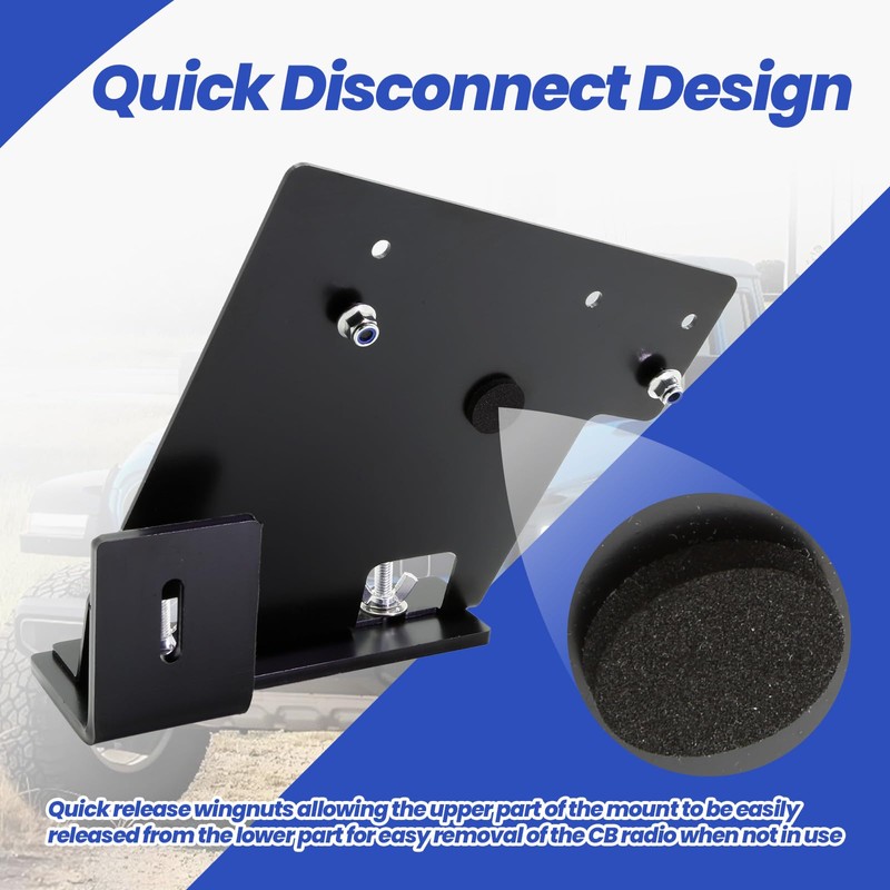CB Radios Quick Disconnect Bracket Fit for Jeep Wrangler JL