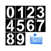 MenYiYDS 10 Pezzi Stencil Numeri Grandi Riutilizzabile, stencil, da 0
