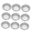 BIUDECO 10pcs Non Stick Chrysanthemum Egg Tart Molds DIY Baking