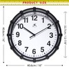 Infinity Instruments Nautical Style 16 Inch Indoor Clock, Easy to