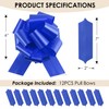 6" Royal Blue Pull Bows for Gift Wrapping (12 Packs)